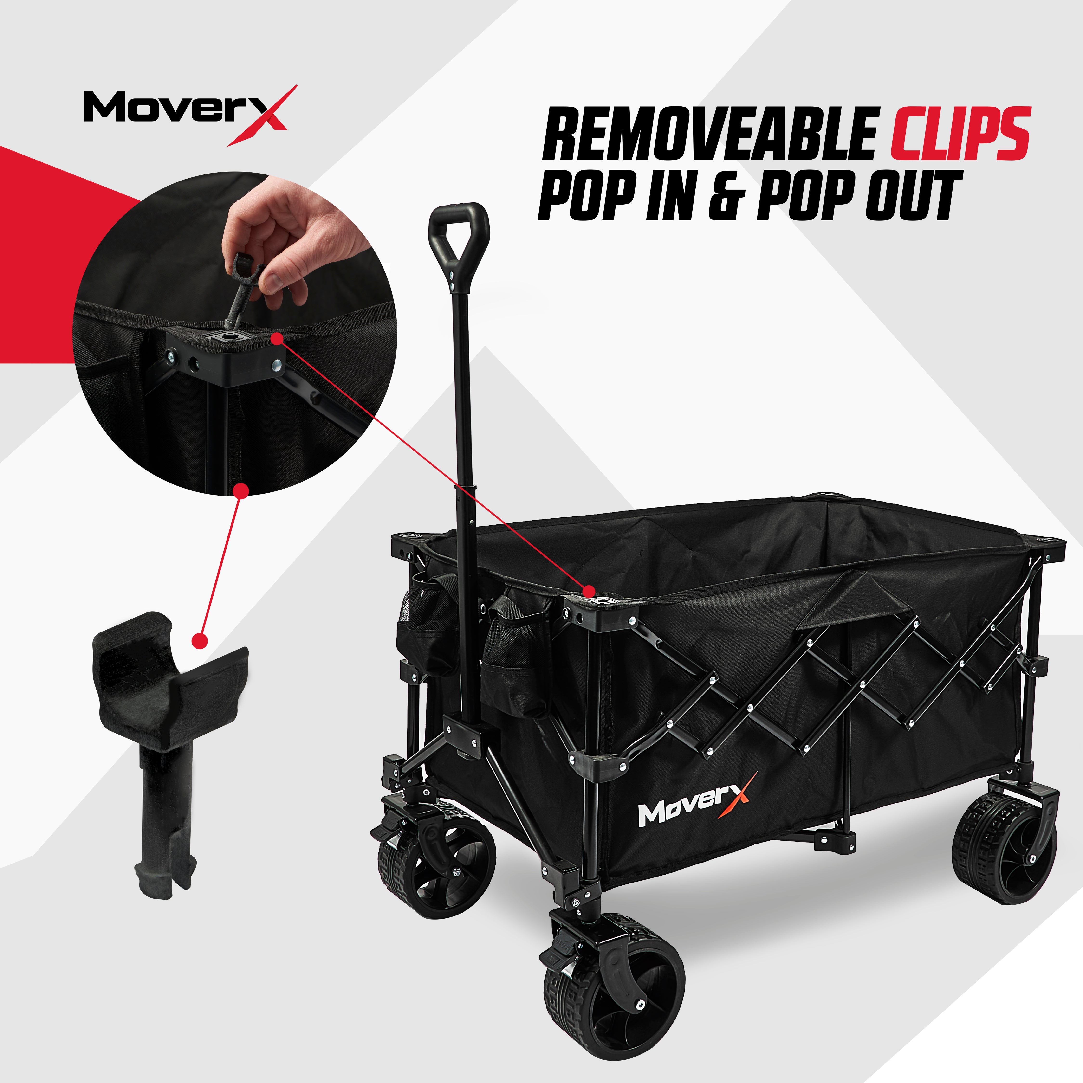 MoverX 200L Folding Camping Trolley Festival Wagon