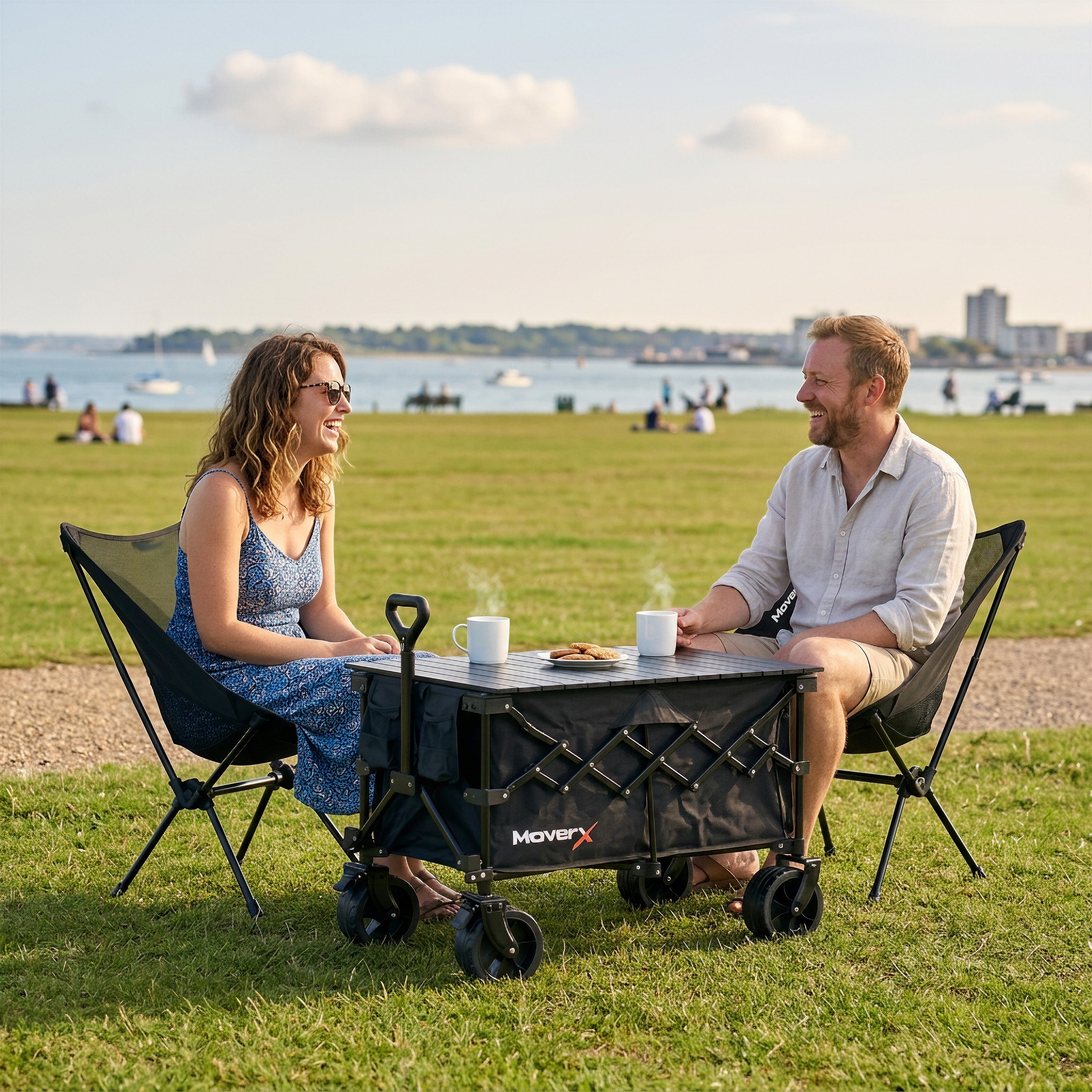 MoverX 120L/150kg Camping Tabletop Trolley - Black