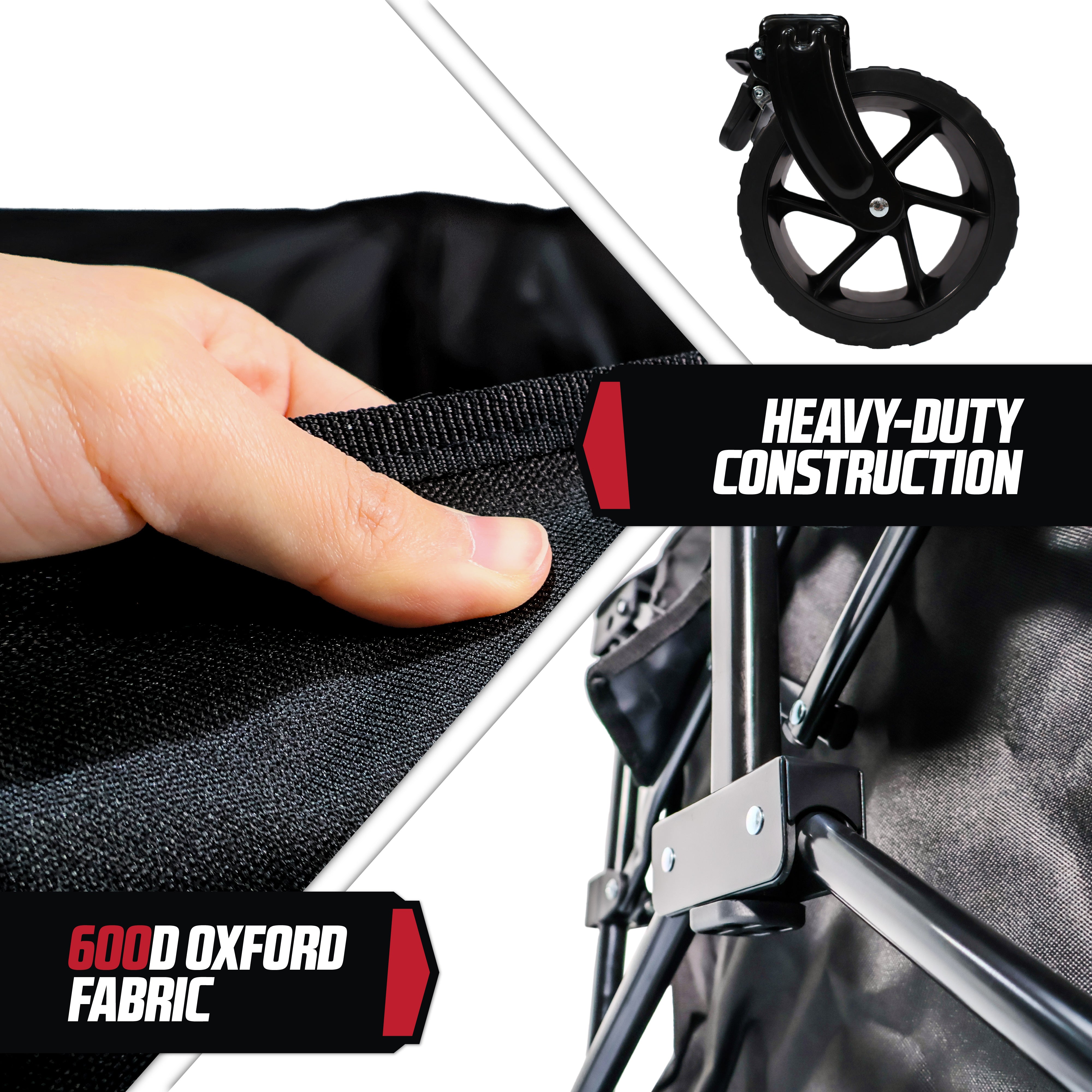 MoverX 120L Folding Camping Trolley Festival Wagon