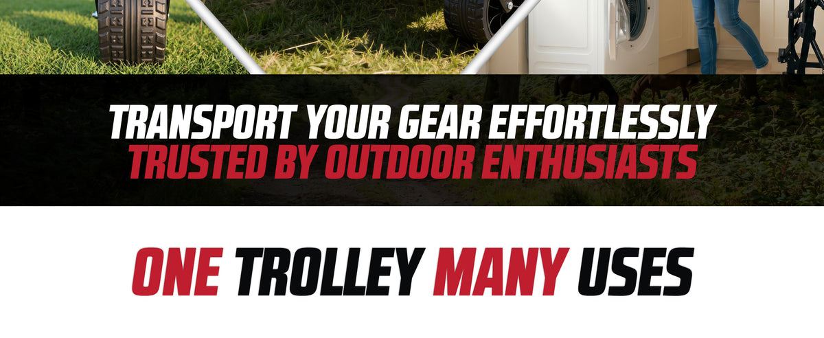 Transport your gear effortlessly - one trolley, many uses