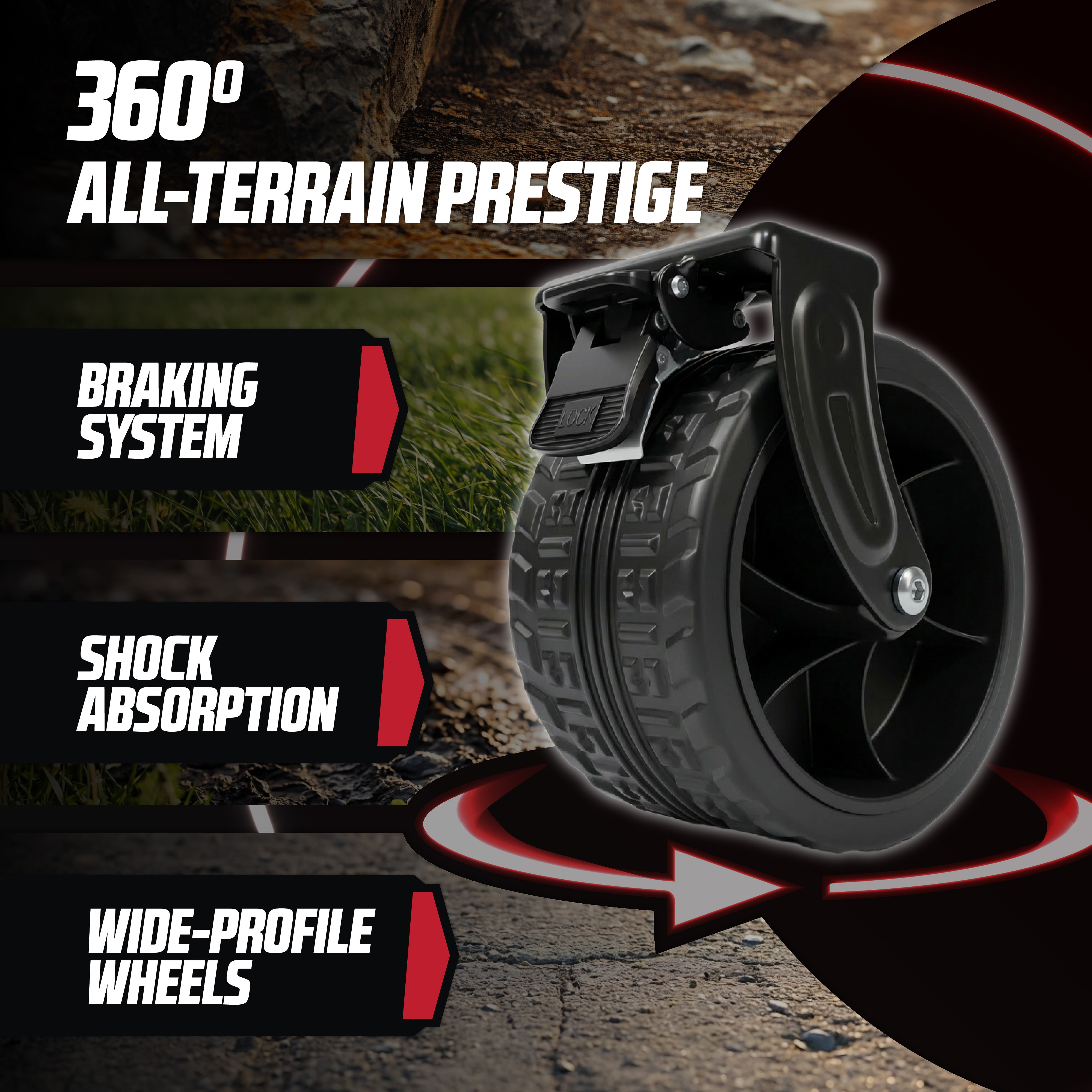 MoverX 300L Folding Camping Trolley Festival Wagon